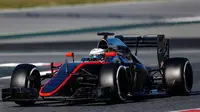 Honda McLaren F1 tim mengandalkan 'jet darat' yang dikemas dengan mesin Honda RA615H Hybrid berkapasitas 1,6 liter V6. 