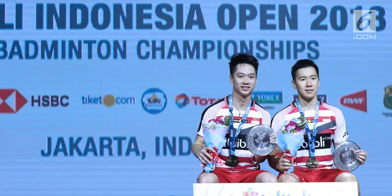 Kevin / Marcus Rengkuh Gelar Juara Indonesia Open 2018