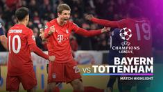 Berita video liga champions antara Bayern Munich vs Tottenham Hotspur yang berakhir dengan skor 3-1.