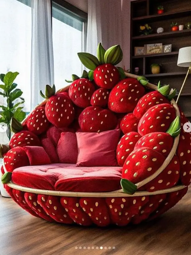 6 Sofa dengan Desain Buah-Buahan Ini Tampak Unik dan Estetik, Bikin Lapar Lihatnya