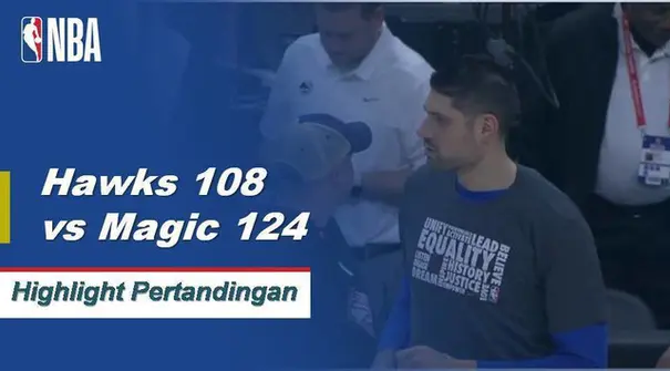 Nikola Vucevic mencetak skor 19 saat Magic menang atas Hawks, 124-108.