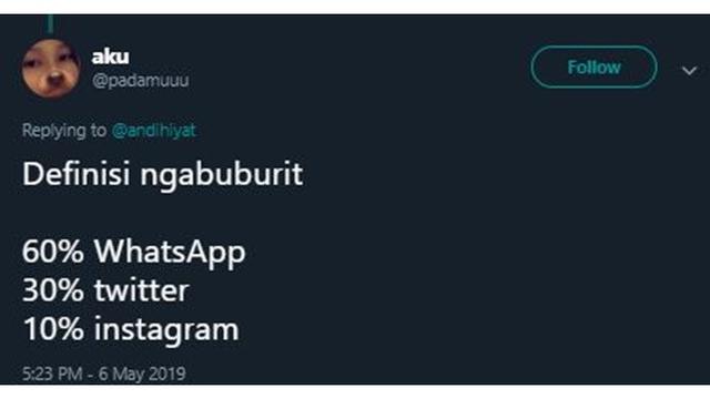 6 Definisi Ngabuburit ala Netizen yang Kocak Abis