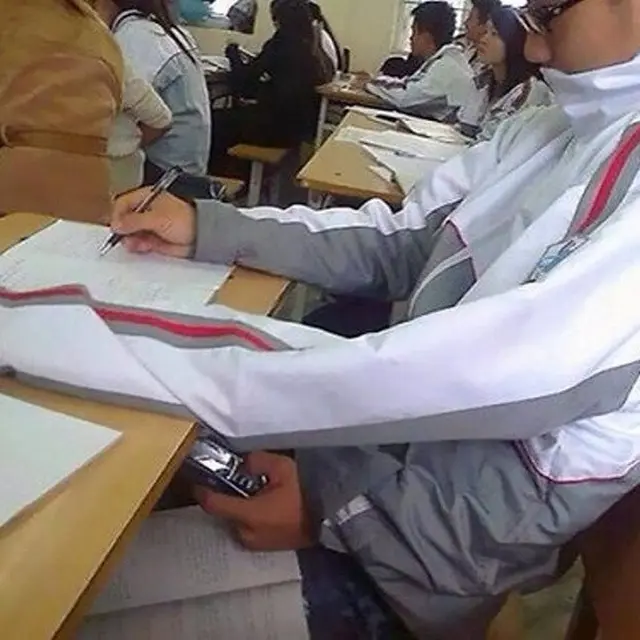 cara nyeleneh murid kelabui guru (foto: imgur)