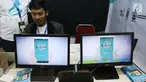 Salah satu stan produk startup pada Global Mobile Internet Conference (GMIC) Indonesia di ICE BSD, Tangsel, Selasa (26/9). Acara ini diikuti 1.500 eksekutif industri mobile, pengusaha, developer dan investor seluruh dunia. (Liputan6.com/Angga Yuniar)