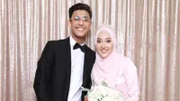 Pasangan asal Malaysia yang kisahnya viral di media sosial saat mereka menggelar akad nikah. (dok. tangkapan layar TikTok @r4ngggga)