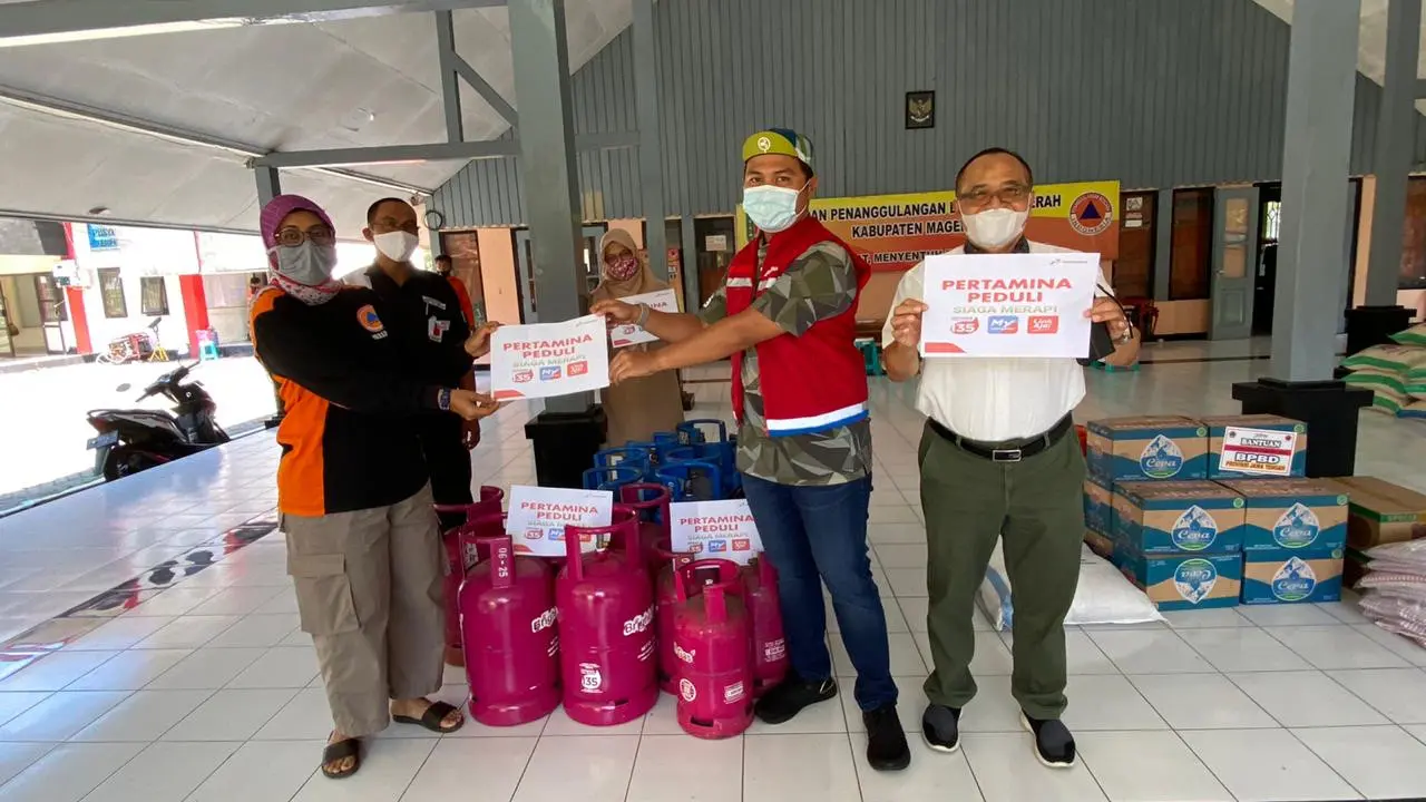 Status Siaga Gunung Merapi, Pertamina Siagakan Operasional dan Salurkan Bantuan Bright Gas