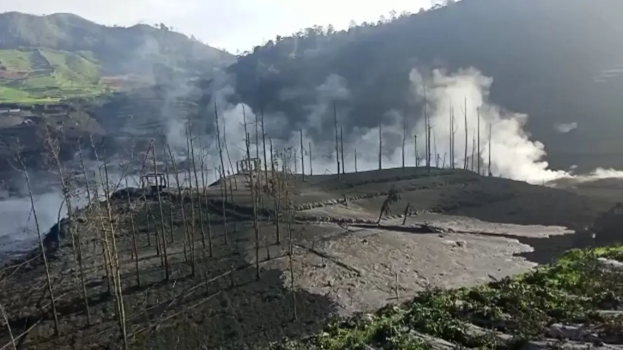 Kondisi Kawh Sileri, Dieng, Desa Pekasiran, Kecamatan Batur, Banjarnegara, Jawa Tengah. (Foto: Liputan6.com/BPBD BNA)