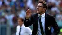 Pelatih Sassuolo asal Italia, Eusebio Di Francesco. (AFP/Tiziana Fabi)