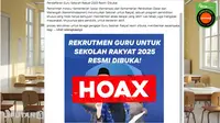 Awas Hoaks Pendaftaran Guru Sekolah Rakyat 2025, Kenali Ragam Faktanya