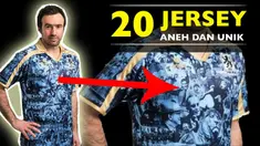 Video jersey sepak bola teraneh dan terunik dalam sejarah sepak bola, salah satunya klub dari 1860 Munchen asal Jerman dengan desain foto-foto sejarah pemain sepak bola dari 1860 Munchen.