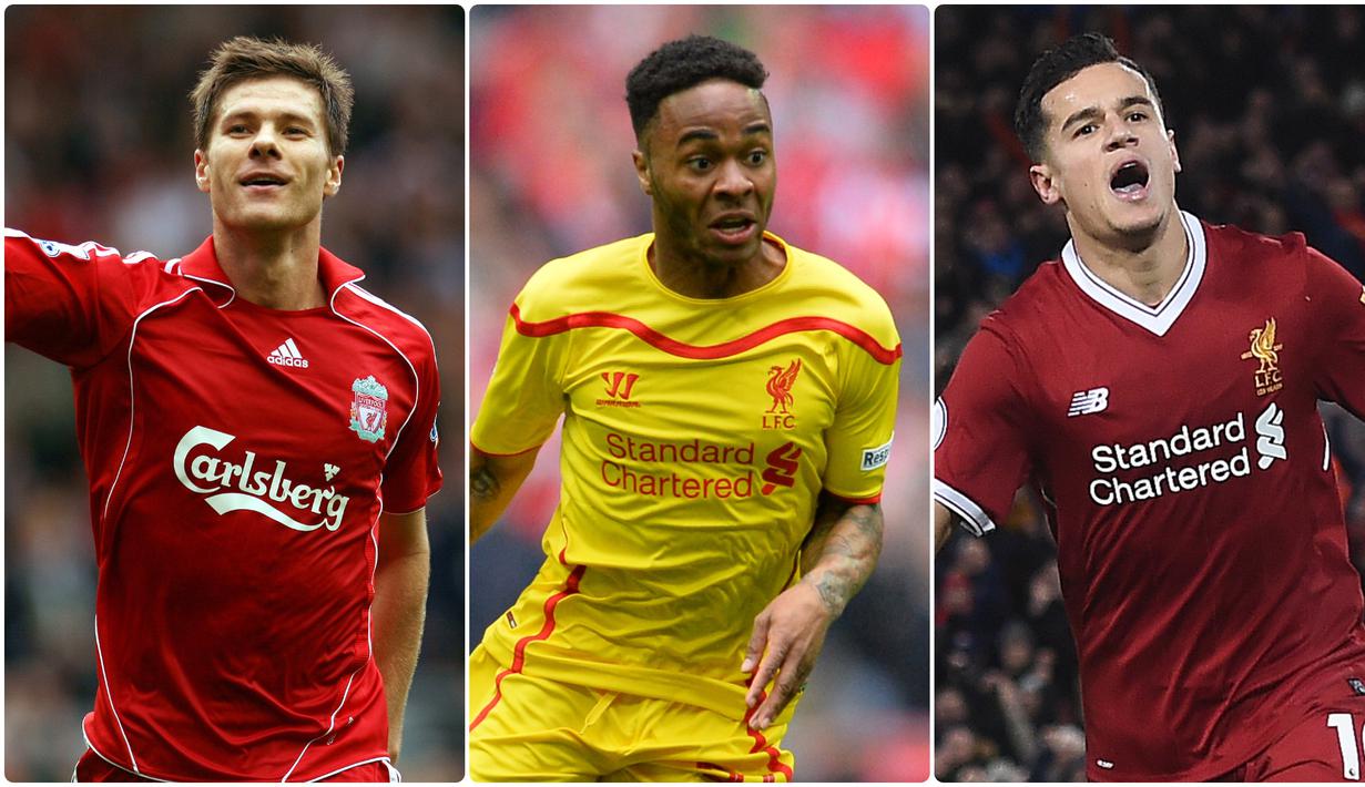 Liverpool dikenal sebagai salah satu klub yang pandai dalam hal penjualan pemain di bursa transfer. Salah satunya Philippe Coutinho yang mampu dijual Liverpool dengan harga 145 juta euro kepada Barcelona. Berikut 5 penjualan termahal Liverpool di bursa transfer. (kolase foto AFP)