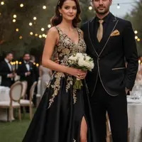 Desain Pakaian Pengantin Wanita Pasangan/ Ilustrasi Gemini AI