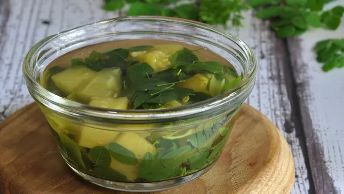 sayur bening mentimun kelor