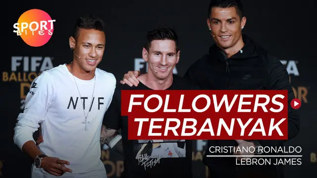 VIDEO: Termasuk Cristiano Ronaldo dan LeBron James, Ini 5 Atlet Dunia yang Memiliki Pengikut Terbanyak Di Instagram