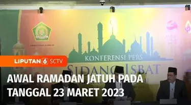 Pemerintah melalui Kementerian Agama menetapkan awal Ramadan 1444 Hijriah jatuh pada hari ini, Kamis, 23 maret 2023. Menurut Menteri Agama, Yaqut Cholil Qoumas, keputusan tersebut diambil secara mufakat.