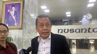Wakil Ketua Umum Partai NasDem Saan Mustopa memastikan pihaknya tidak akan masuk dalam kabinet Prabowo-Gibran. (Delvira Hutabarat).