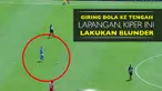 Kiper Pumas, Alfredo Saldivar yang melakukan blunder setelah coba giring bola ke tengah lapangan.