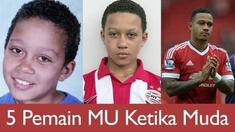 Video 5 wajah pemain sepak bola Manchester United yaitu David de Gea, Bastian Schweinsteiger, Memphis Depay, Juan Mata dan Wayne Rooney, saat mereka masih anak-anak dan ketika mereka dewasa.