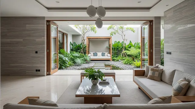 Model Rumah Quiet Luxury yang Cocok untuk Anak Muda Model Satu Lantai dengan Taman Belakang