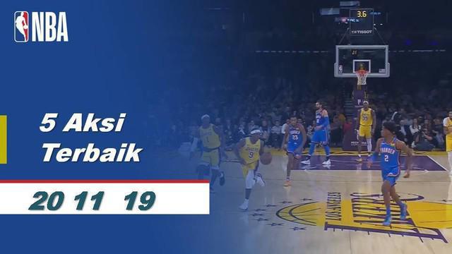 Berita Video 5 aksi terbaik 20 November NBA 2019-2020