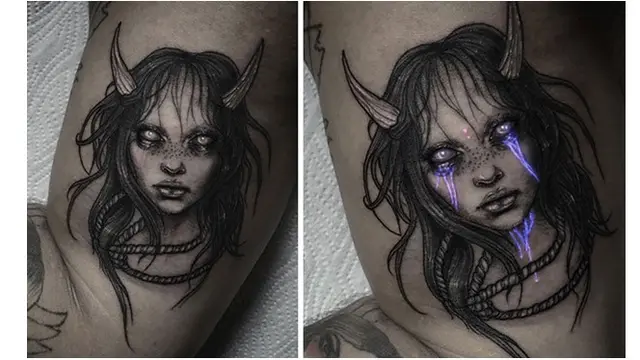 7 Desain Tatto Glow In The Dark, Bikin Imajinasi Jadi Nyata