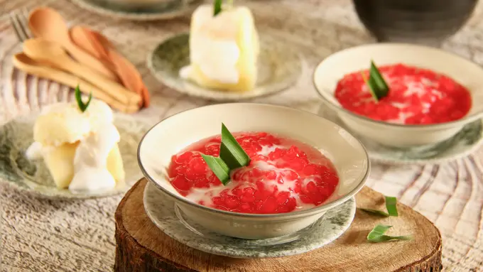 Resep es merah delima segar