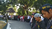 Suasana upacara HUT Kemerdekaan RI di Keraton Kasepuhan Cirebon tahun 2018 lalu. Foto (Liputan6.com / Panji Pra Prayitno)