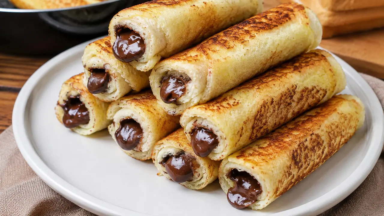 Roti Tawar Gulung Cokelat di Teflon (ChatGPT)