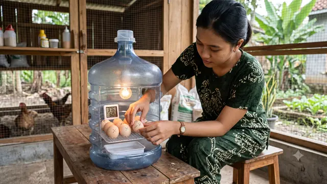 Cara Membuat Mesin Penetas Telur Mini dari Galon Bekas