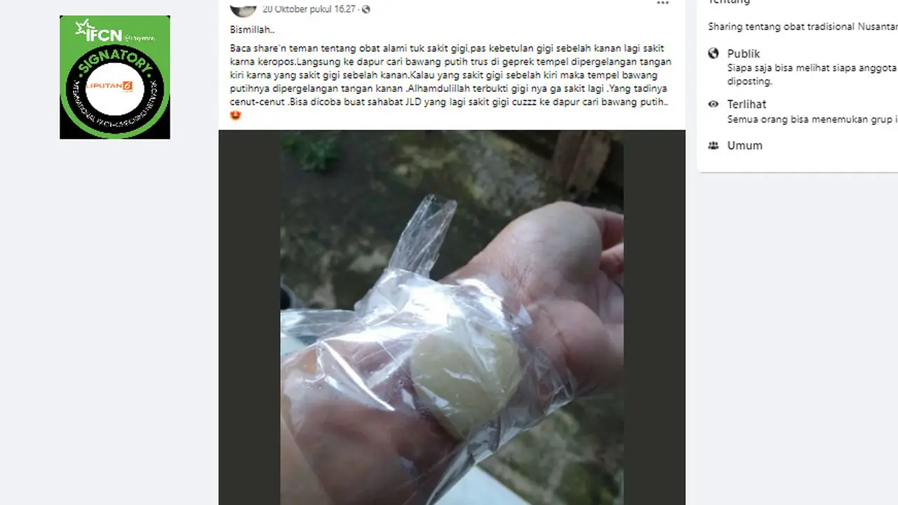 Penyembuhan sakit gigi menggunakan bawang putih