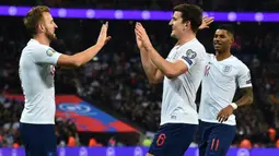 Harry Kane terus menunjukan performa yang stabil bersama Timnas Inggris. (AFP/Glyn Kirk)