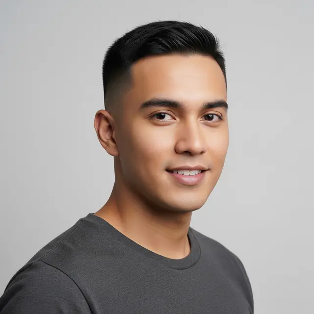 Model Rambut Pria Pendek Crew Cut (Gemini AI)