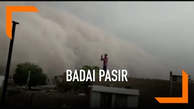 VIDEO: Penampakan Badai Pasir Menyelimuti India