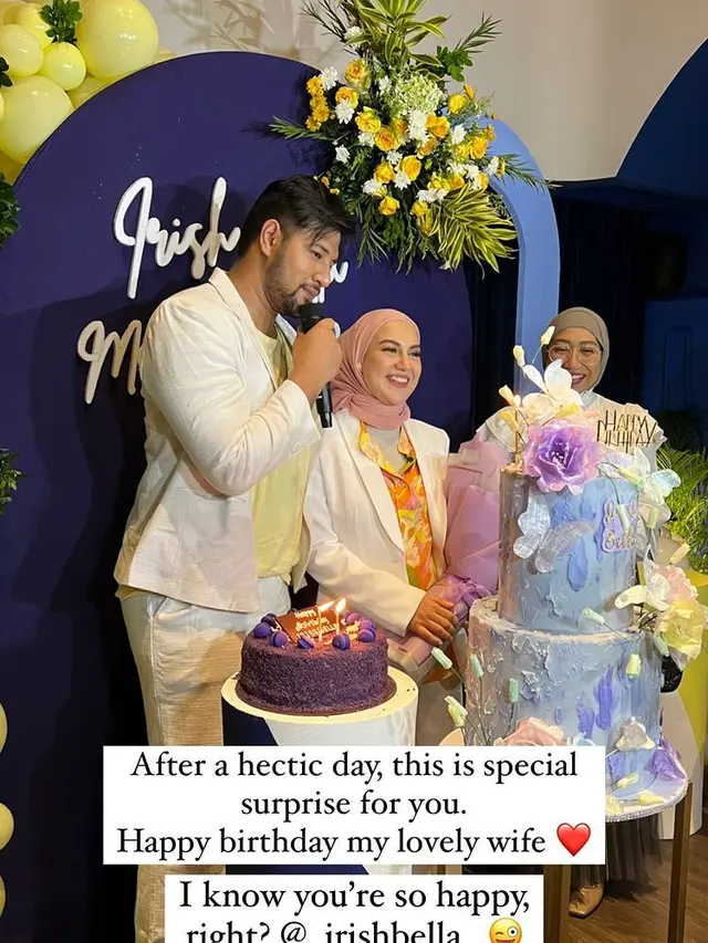 Dapat Kejutan dari Suami, Ini 5 Potret Ulang Tahun Irish Bella yang Meriah