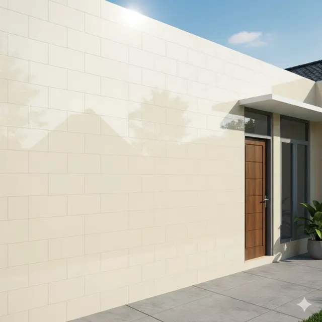 Keramik dinding depan rumah minimalis (Foto: AI)