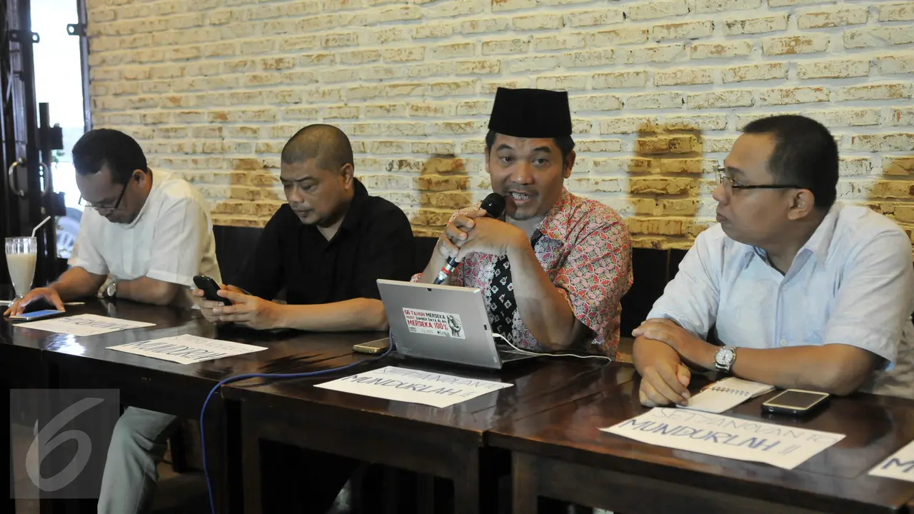 20151129- Koalisi Bongkar Mafia Parlemen Desak Setnov Mundur -Jakarta-Johan Tallo
