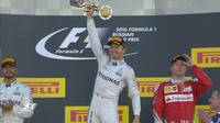 Pebalap Mercedes, Nico Rosberg, menjadi juara F1 GP Rusia di Sochi Autodrom, Minggu (1/5/2016). (Bola.com/Twitter/Formula 1)