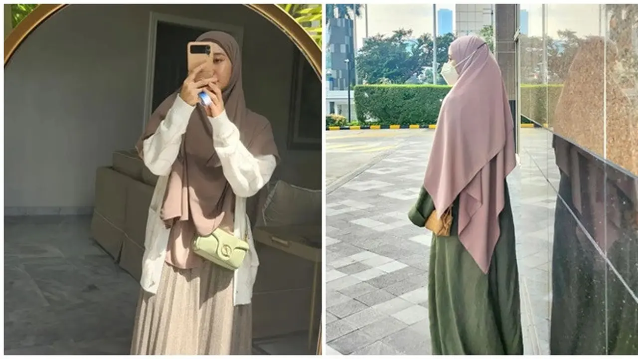 6 Potret Laudya Cynthia Bella Kini Jarang Perlihatkan Wajah, Tampil Makin Tertutup