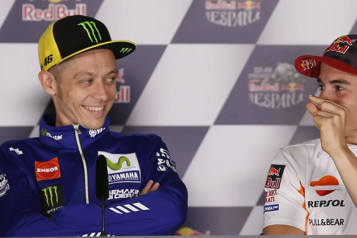 Valentino Rossi dan Marc Marquez