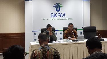 Direktur Deregulasi Penanaman Modal BKPM, Yuliot dalam konferensi pers di Kantor BKPM, Jakarta, Rabu (6/3/2019).