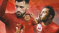 Timnas Indonesia - Firman Utina, Stefano Lilipaly, Evan Dimas&nbsp;(Bola.com/Bayu Kurniawan Santoso)