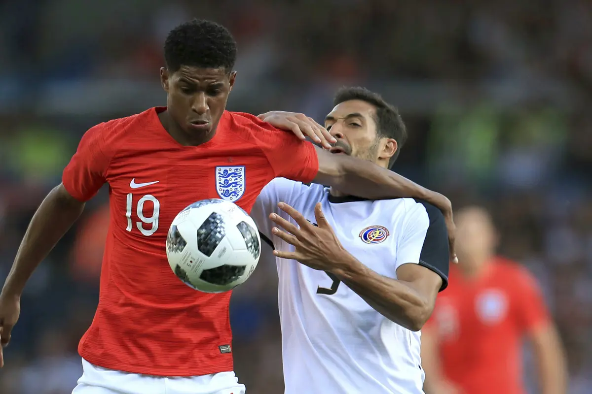 Inggris, Kosta Rika, Laga Uji Coba