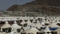 Otoritas Arab Saudi telah memasang tenda-tenda untuk jemaah di Mina jelang puncak ibadah haji yang akan dimulai pada 9 Zulhijjah 1444 H atau 27 Juni 2023. (FOTO: MCH PPIH ARAB SAUDI 2023)