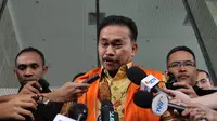 Bonaran Situmeang ditetapkan sebagai tersangka oleh KPK terkait kasus dugaan suap terhadap Akil Mochtar dalam pengurusan Pilkada Tapanuli Tengah. (Liputan6.com/Miftahul Hayat)  