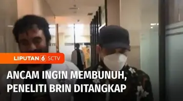 Direktorat Siber Bareskrim Polri menangkap peneliti Badan Riset dan Inovasi Nasional (BRIN) Andi Pangerang Hasanuddin di Jombang, Jawa Timur, Minggu siang. Andi ditangkap terkait ancaman pembunuhan yang dilaporkan Pimpinan Pusat Pemuda Muhammadiyah k...