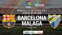 La Liga 2017-2018 Barcelona Vs Malaga (Bola.com/Adreanus Titus)