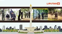 Banner Infografis Ledakan Granat Asap di Monas. (Liputan6.com/Abdillah)