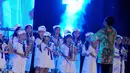 Dalam acara itu, Kasal Laksamana TNI Marsetio juga dihibur alunan musik tradisional khas Jawa Barat di Balai Samudera, Jakarta, Jumat (13/06/14). (Liputan6.com/Faizal Fanani)