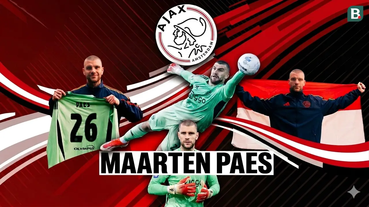 Ilustrasi Maarten Paes di Ajax. (Bola.com/AFP/Gemini)