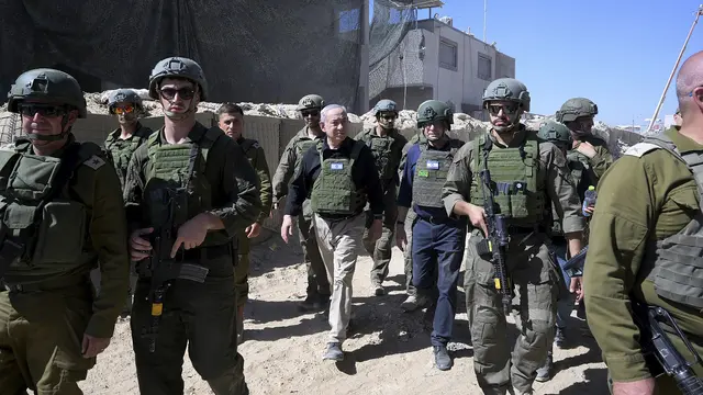 Netanyahu Lakukan Kunjungan Mendadak di Gaza Selatan